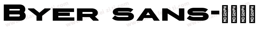 Byer sans字体转换